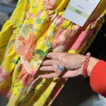 Maison Tara floral design back stretch waist sexy sleeveless dress side pockets Yellow Size 18W Photo 2