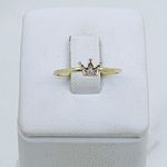 10k solid gold ring minimalist stackable Crown Photo 0
