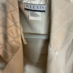 Alexis  Cream Short Sleeve Blazer with Satin Collar Photo 1