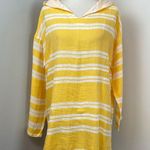 Lemlem NEW Golden Striped Doro Fringe Long Sleeve Hoodie Large Photo 1