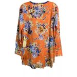 NWT Aratta Women's Claudine Agness Embroidered Tunic Blouse Top Size Medium Orange Photo 13