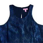 Lilly Pulitzer  Marquette Navy Blue Shift Tank Dress Fringe Flapper Mini Dress S Photo 7