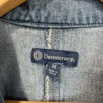 Democracy Denim Jean Jacket Medium 100% Cotton Blue Cropped Classic Photo 4