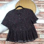 Madewell ‎ studio ruffle hem blouse in starry night Photo 1