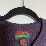 Vintage Oversize Cable Knit Stripe Sweater Photo 2