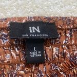 I.N. San Francisco  Floral Smocked Top in Brown Photo 8