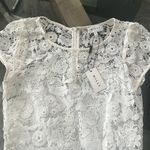 Milly  Chloe 3-D Lace Dress in White, Size 2 New w/Tag Retail $395 Photo 11