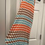 C&C California NWT  Size M Blue Orange Crochet Cotton Thin Strap Mini Dress Photo 3