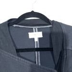 Lou & grey Black Asymmetrical Zip Cotton Blend Jacket Size Small Photo 2
