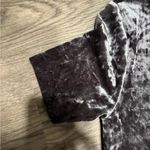 Forever 21 Gray/Silver Velvet Short Sleeve Dress S NWT Photo 2