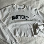Champion  Reverse Weave Nantucket Cropped Sweatshirt Size Medium Photo 0