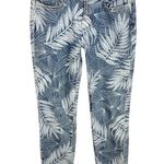 Current/Elliott Womens The Stiletto Wily Leaf Print Raw Hem Skinny Crop 26 Photo 0