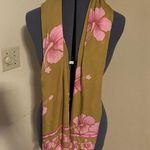 Touch of Hawaii Beige with Pink Hibiscus Scarf Photo 0