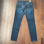 American Eagle  Women's Skinny Jeans Super Stretch‎ Mid Rise Blue Dark Wash 6 Photo 4