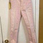 Cycle of Italy women's size 27 pale orchid gold studded high waist skinny jeans Pink Photo 0