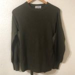 Anthropologie Wrap Front Sweater in Dark Sage Green - Size XS Photo 0