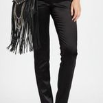 Arden B  Black Satin High Rise Waist Pants 4 Photo 0