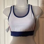 Nike  Vintage 1990s Blue and Red Racerback Sports Bra Medium 8-10 Photo 9