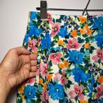 ZARA Colorful Floral High Waisted Trousers Dress Pants Pleated Women size Large Photo 2