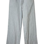 Levi's Women's Blue and White Jeans New Style Wide Leg Raw Waist Hem Size 26 Photo 0