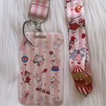 Dumbo light pink stripe lanyard with Id/ card holder Photo 2