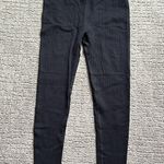 Nordstrom  Ribbed Black High-Waisted Leggings Small Photo 1