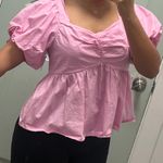 Old Navy Pink  Puff Sleeve Top Photo 1
