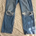 Abercrombie & Fitch A&F Ankle Straight Ultra High Rise Distressed Jeans 30 Photo 4