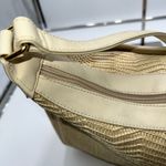 Etienne Aigner  Vintage Cream Basket Weave Straw Handbag Neutral Purse Photo 5