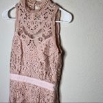 Saylor  Marcella Sleeveless Lace Dress Pink Photo 4