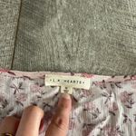 LA Hearts PacSun  Pink Flowy Button-Front Cropped Top Size Medium Photo 4