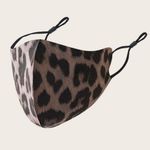 Leopard Print Facial Mask. New. 100% cotton Cute Multi Photo 0
