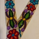 Source Unknown BELT…EMBROIDERED BELT COLORFUL FLORAL DESIGN SILVER BUCKLE UNIQUE AND DIFFERENT Photo 3