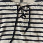 Jones New York Navy and White Striped Pullover Sweater Coastal Beachy Minimal Photo 1