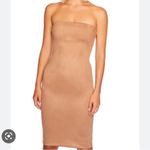 Susana Monaco NWT Revolve  Revolve Faux Suede Tube Dress in Sand‎ sz Large $168 Photo 2