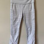 Athleta Women's Small High Rise Jacquard Mesh Chat to Town Capri Crop Leggings Photo 3