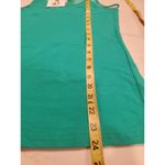 Sleeveless Cotton Scoop Neck, Lace Stretchy Summer Tank M Col Story Green Size M Photo 5