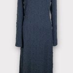 Stine Goya Orchid Midi Dress Women's Small Navy Blue Geo Daisy Long Sleeve NWOT Photo 2