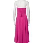 Dolce & Gabbana Pink Pleated Strapless Dress Photo 3