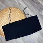 Anthropologie  maeve black smocked micro tube top women’s‎ size XL Photo 5