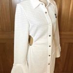 Lavishly Paris NWT,  Chic Letter Patched  Flounce Sleeve Shirt Dress Photo 3
