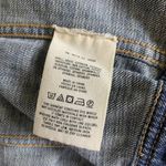 Pilcro Stretch Fitted Vintage Wash Denim Jacket Boho Western Style Small Blue Photo 4