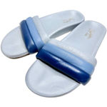 Seychelles  Sandals Size 7‎ Leather Low Key Blue Bright Open Toe Slides Photo 0