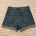 Madewell High-Rise Denim Jean Shorts in Malden Wash Raw Hem Cutoffs Size 24 Photo 5