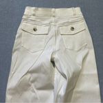 Spanx New  Stretch Twill Cropped Wide Leg Size XS Petite in Bright White Photo 9