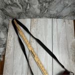 Elegant Sarah Caperelli Burgundy Crossbody Bag Dark Brown Trim Silver Hardware Red Photo 8