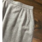 Vintage Women Wool Evan Picone Gray Knee Length Skirt Pockets Size 6 Made in USA Photo 1