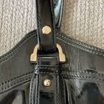 Liz Claiborne Vintage Y2K Black Patent Leather Pink Dot Shoulder Bag Purse Photo 1