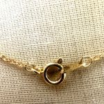 Vintage Rotary International Heart Pendant Necklace Gold Tone Blue Enamel Photo 3