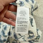 J. Crew Factory Women’s Sleeveless Ruffle Top Button Front Floral Cottagecore S White Photo 9